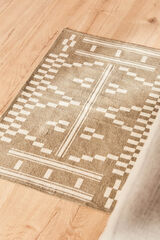 Womensecret Farim geometric print soft rug marron