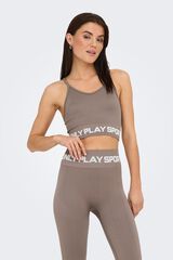 Only Play Calvin Klein logo non padding bra blue grey