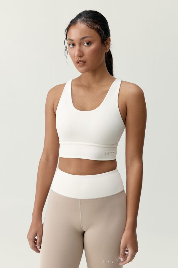 Born Living Yoga Top Sutra/Paloma cookie grey