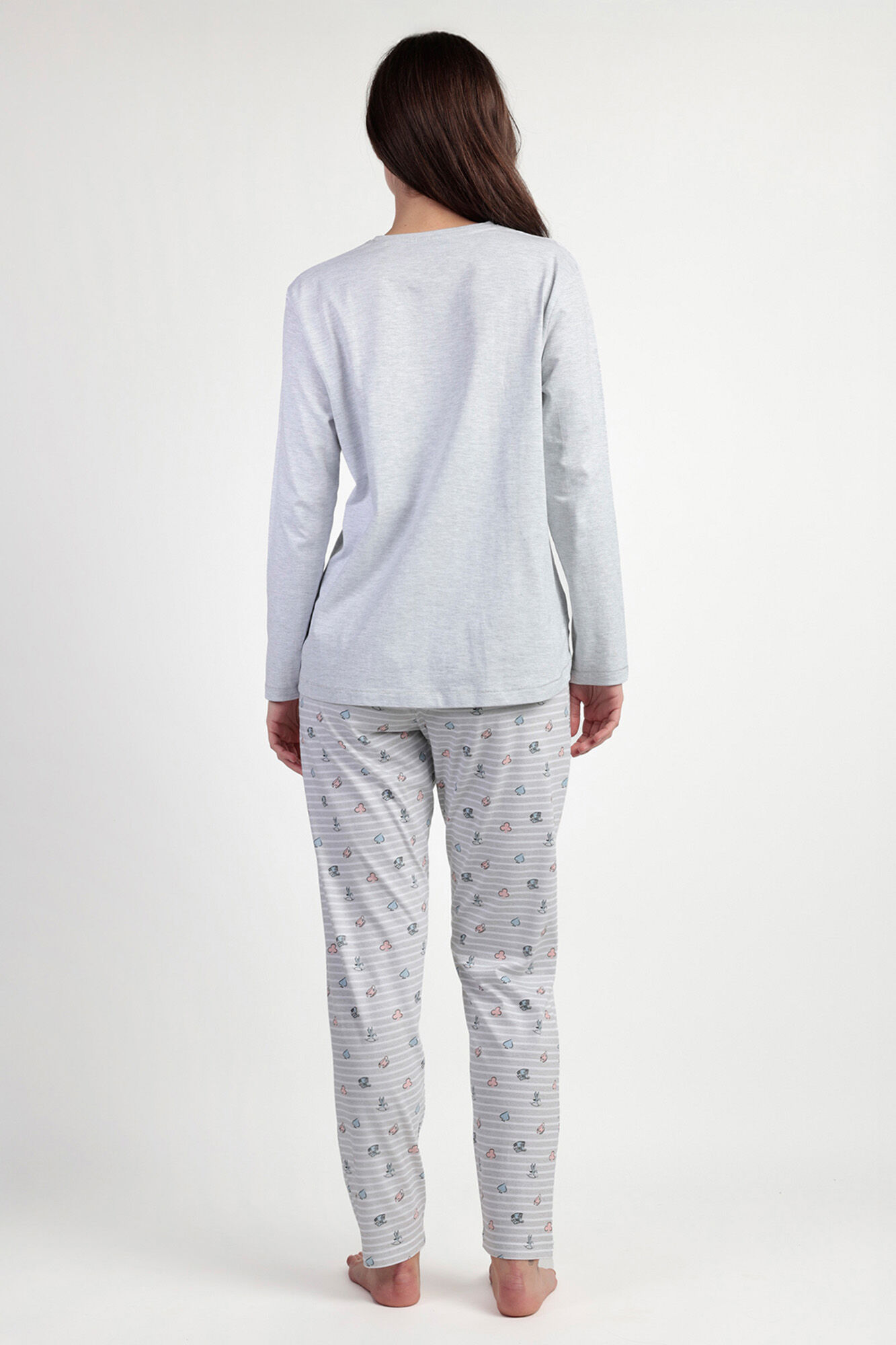 Admas Pijama maternity largo rayas Alicia Wonderland