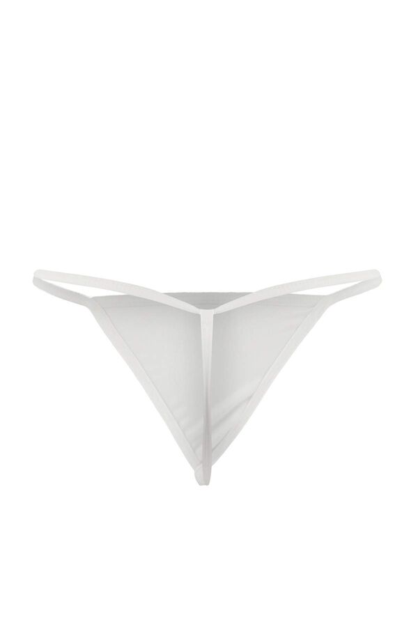 Trendyol Babydoll poli&eacute;ster corte recto blanco