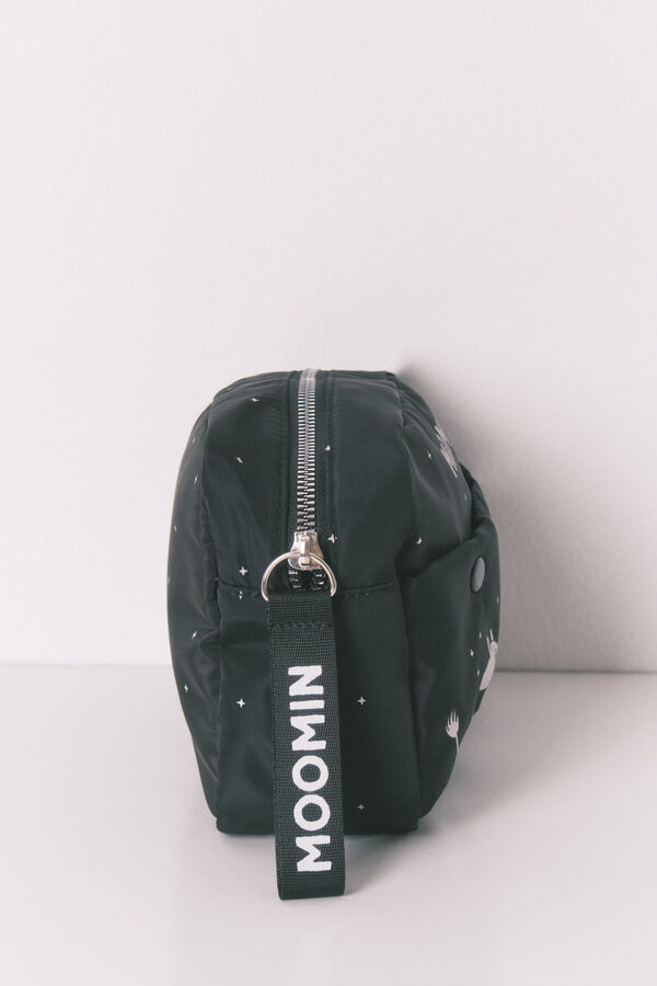 Women'secret Black nylon medium vanity case MOOMIN black