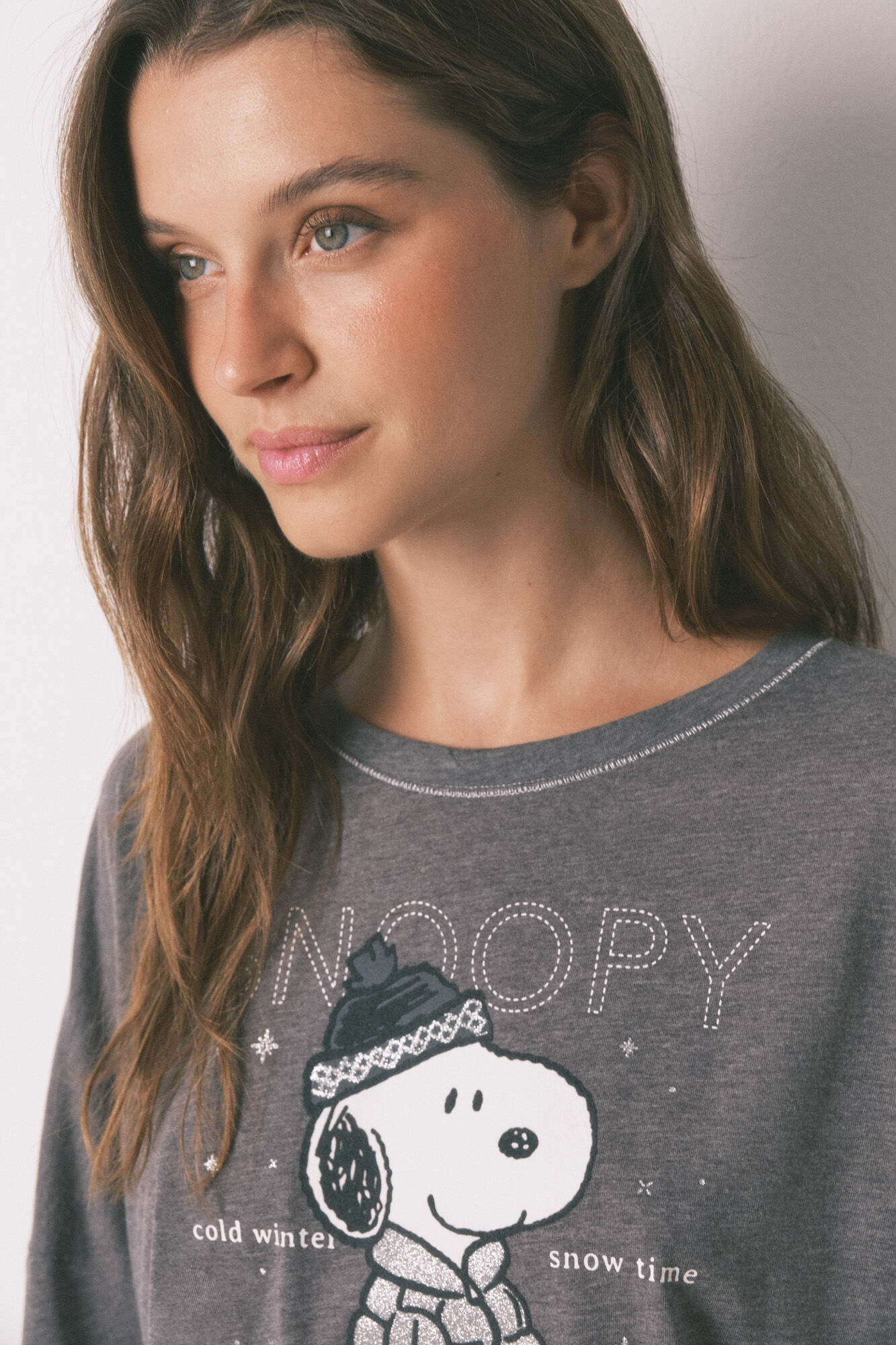 Women'secret 100% cotton Snoopy long pyjamas