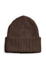 Pieces Gorro de punto marr&oacute;n