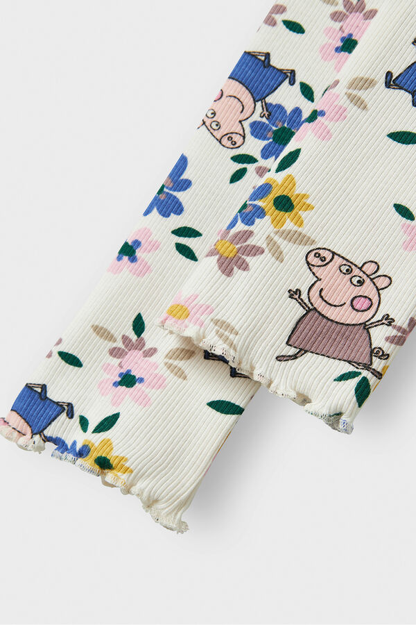 Name it Legging de algod&atilde;o Peppa Pig branco