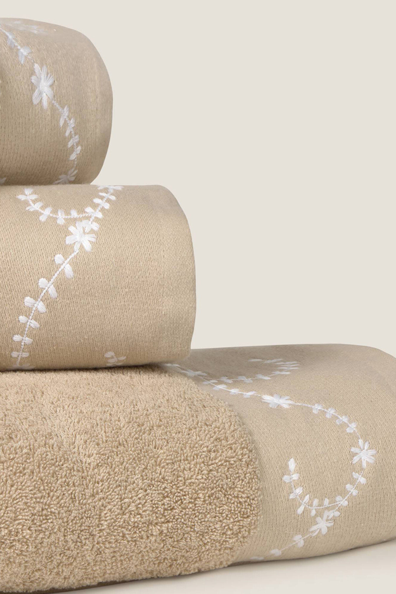 Textura Bestickt Handtuch