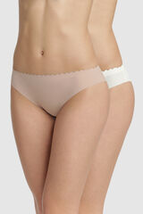 Womensecret 2-pack Body Touch Micro panties imprimé