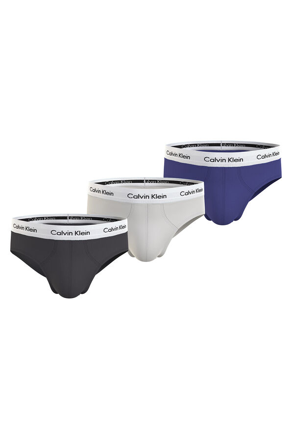 Calvin Klein Pack of 3 Cotton Stretch briefs  imprim&eacute;
