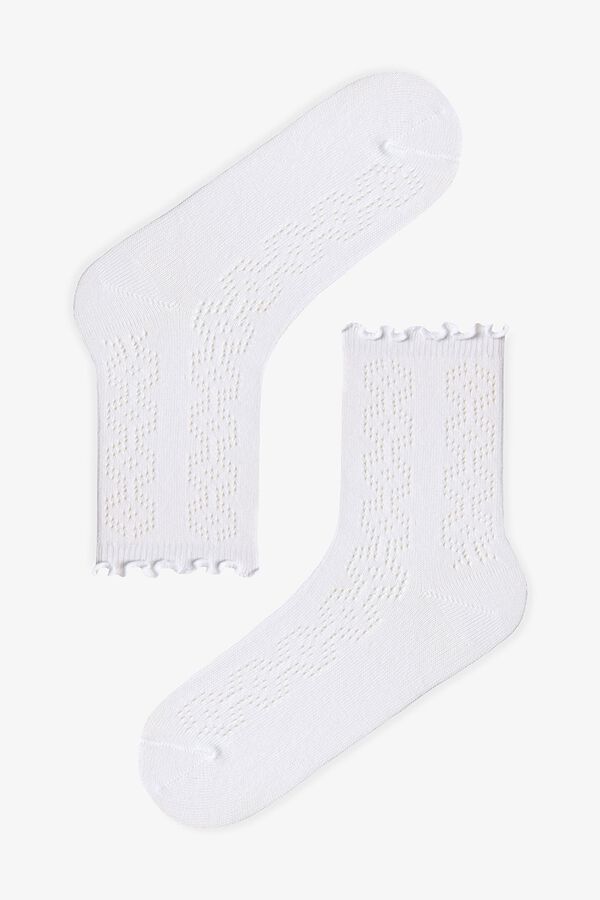 Penti Pack 2 ruffle ankle socks printed