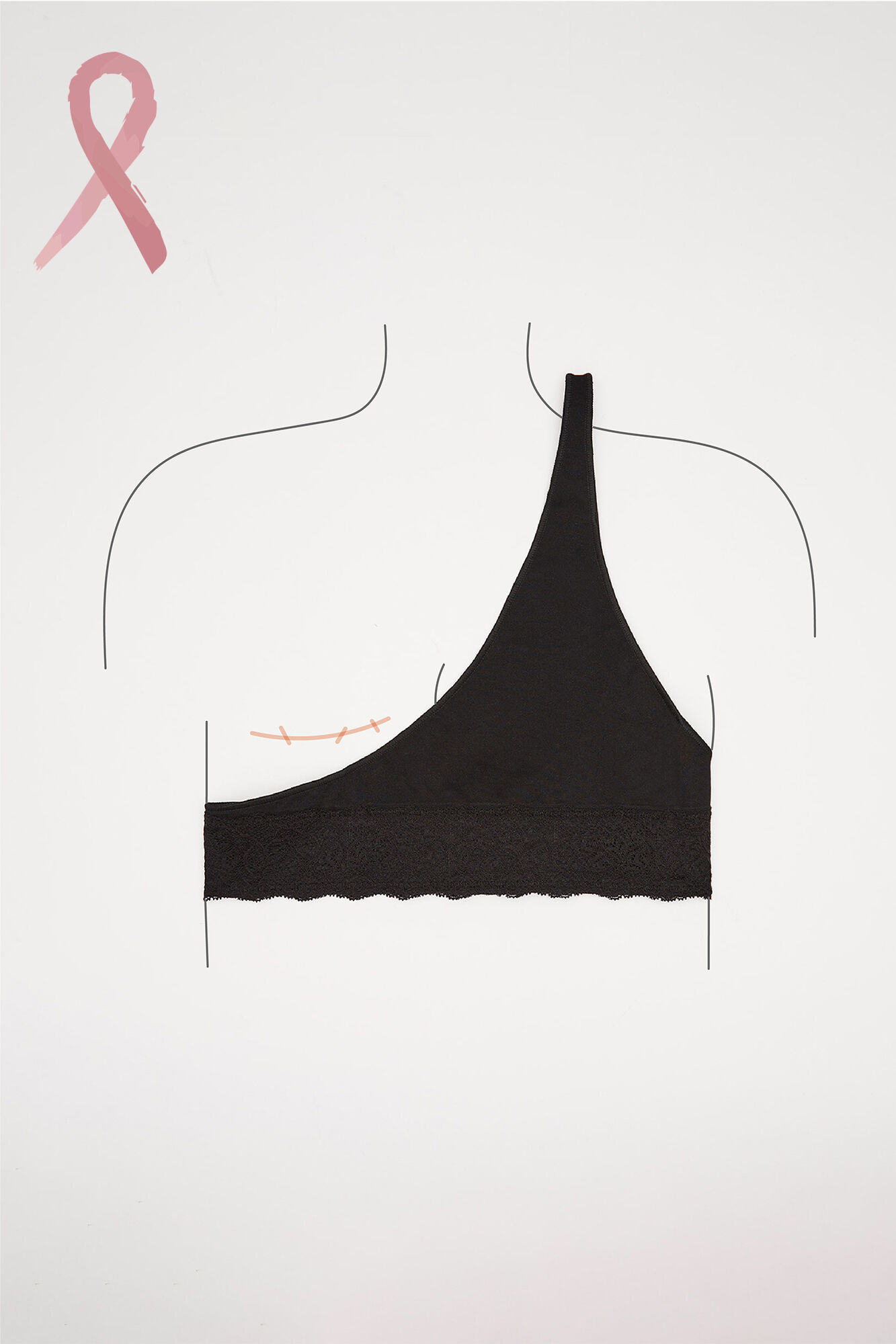 Women'secret Sujetador unicopa pecho izquierdo