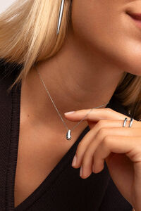 Singularu Collar Gota Plata