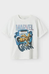 Name it Marvel kurz&auml;rmelig -Shirt Wei&szlig;