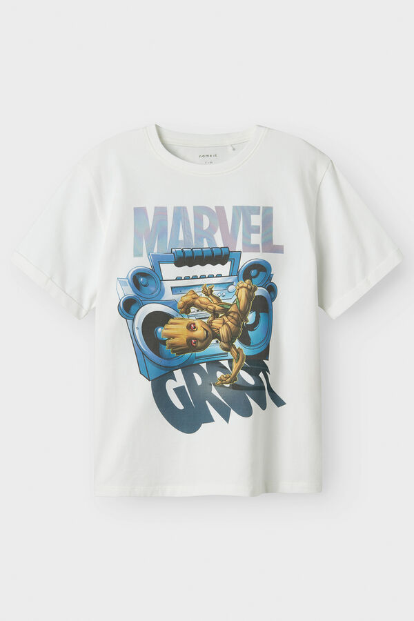 Name it Marvel kurz&auml;rmelig -Shirt Wei&szlig;