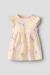 Name it Lemon print baby dress pink