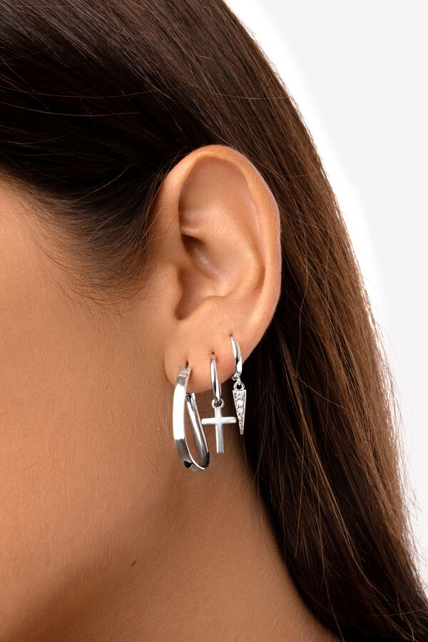 Womensecret Silver Peak Earrings Siva