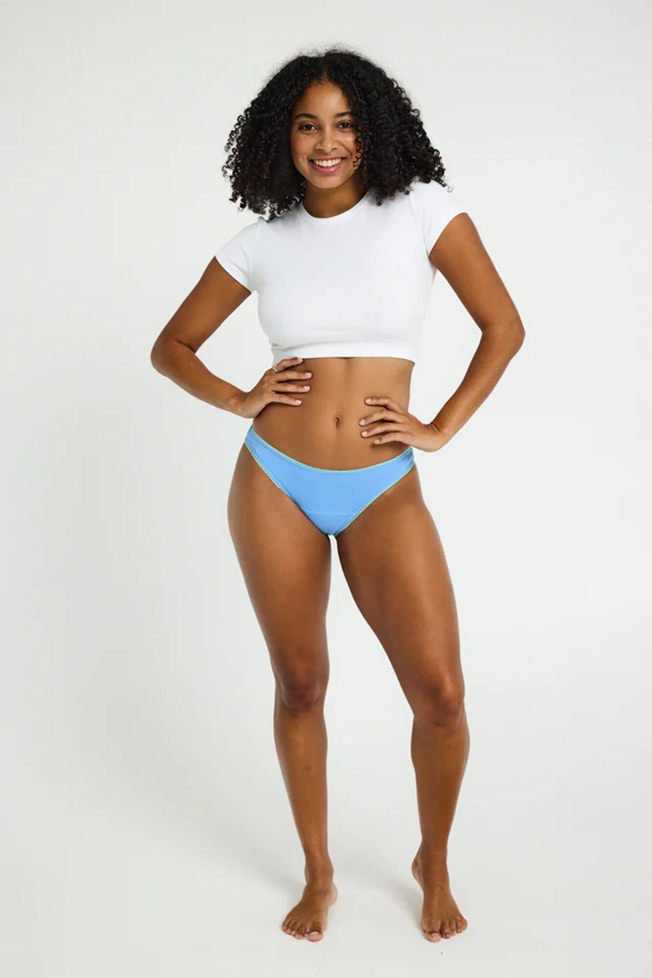 Modibodi Braga menstrual Lolita flujo moderado Vista Blue