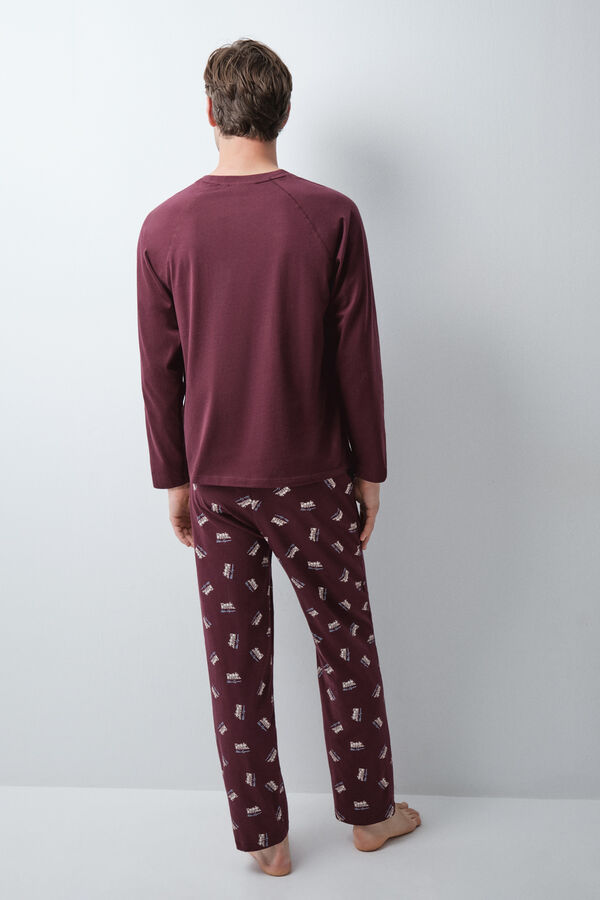 Women'secret Men's cotton long pyjamas Polar Express red