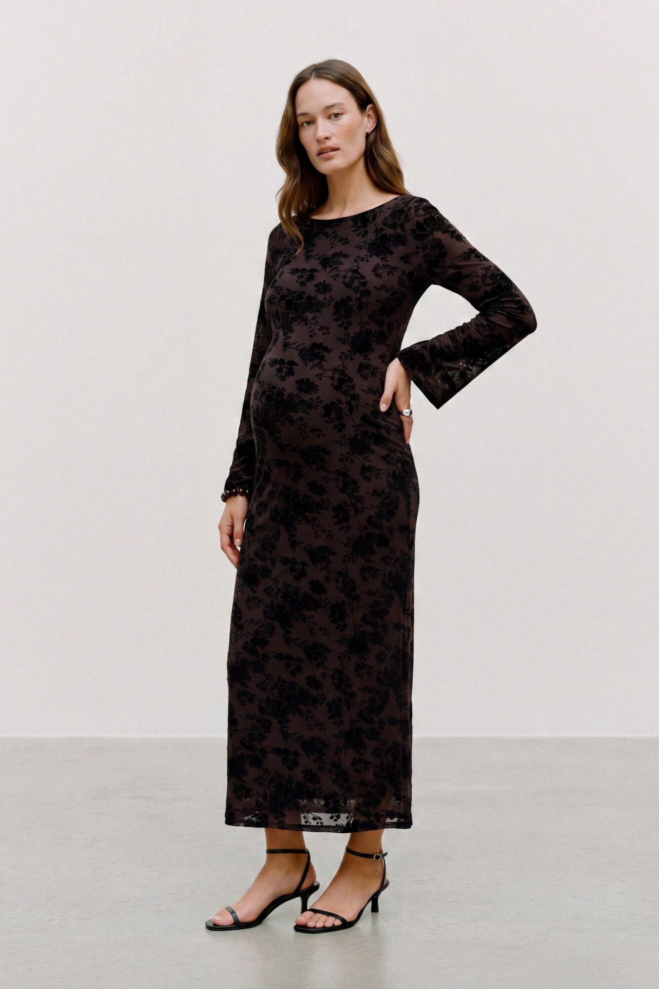 Mamalicious Floral tulle maternity dress