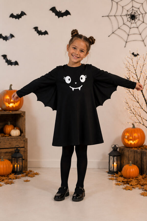 Name it Long sleeve regular dress black