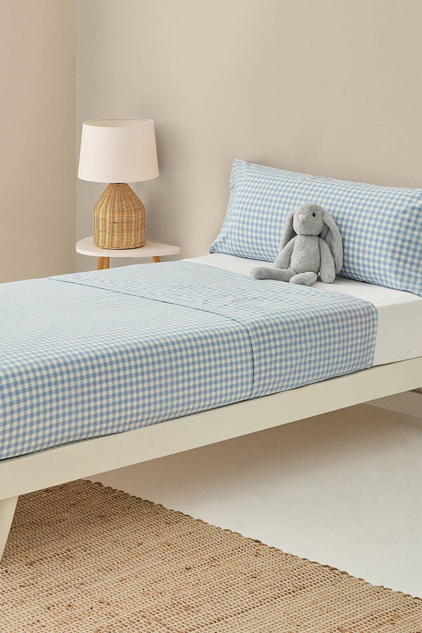 Textura Capa de edredom xadrez bege