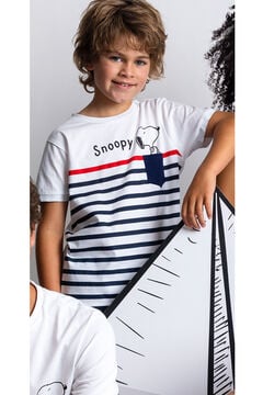 Womensecret PEANUTS Sail With Me short-sleeved pyjamas for boys blue