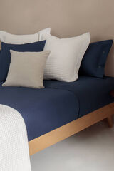 Womensecret Bettlaken Bio-Baumwolle. Bett 150-160 cm. Blau