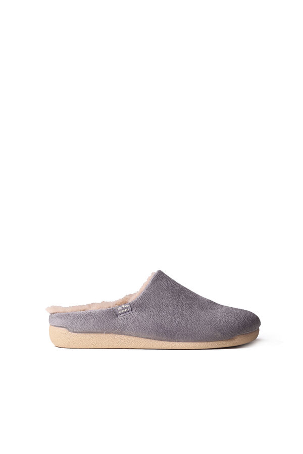 Womensecret Slippers for men in grey fabric Grau