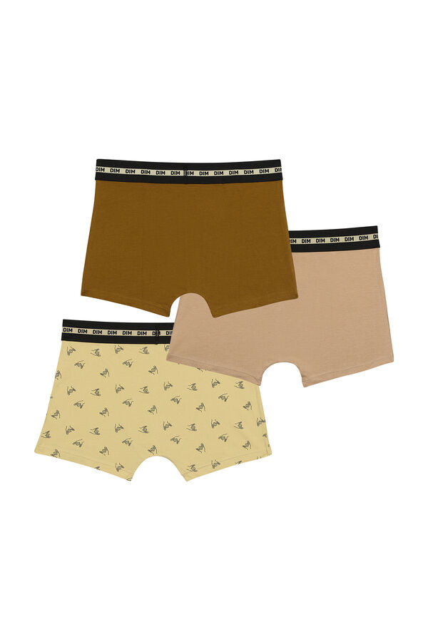 Womensecret Pack of 3 pairs of boys' printed boxers with elastic waistband printed