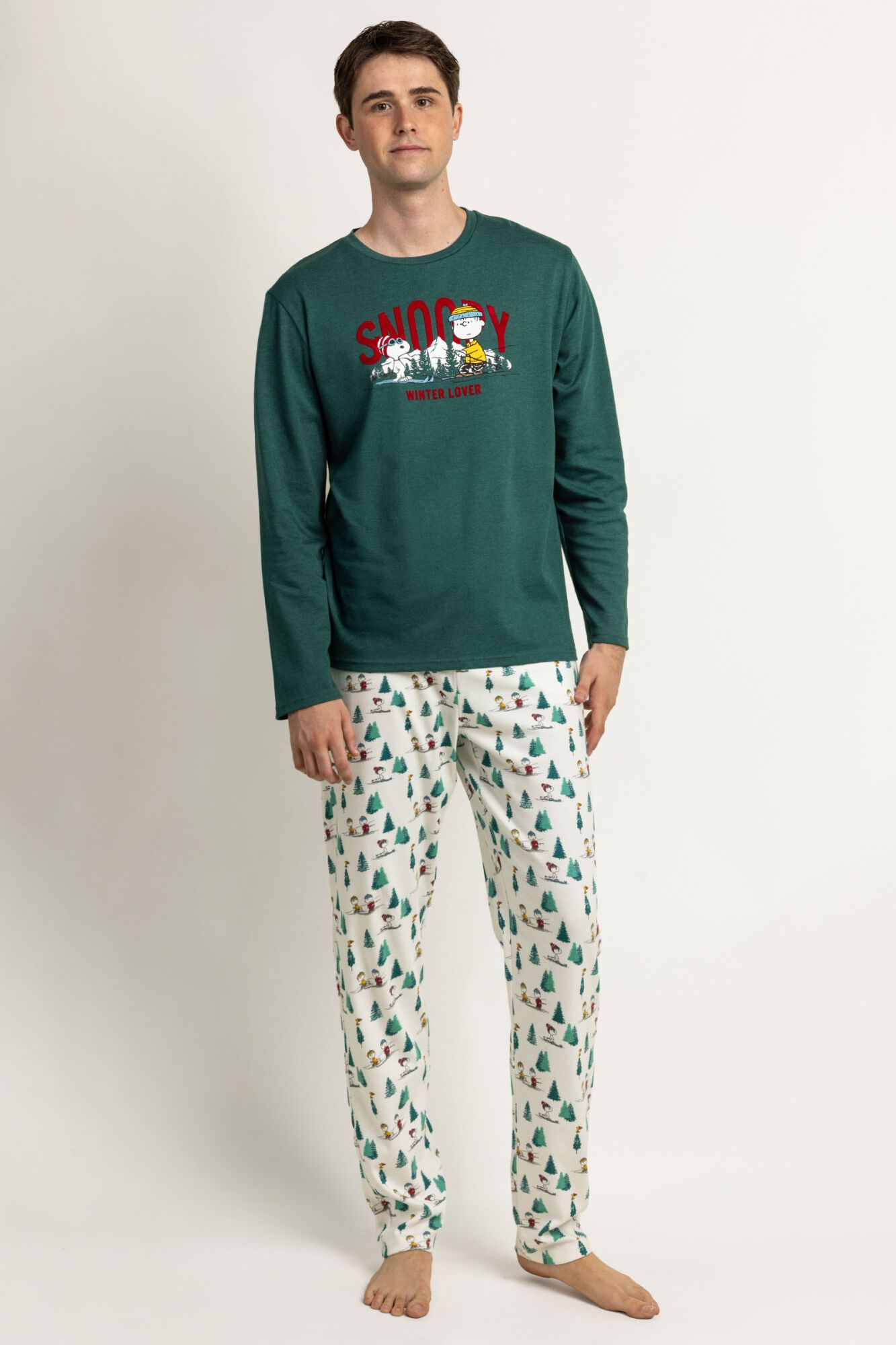 Admas Pijama comprido para homem Peanuts