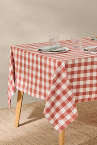 Textura Tischdecke aus Baumwolle mit Gingham-Muster