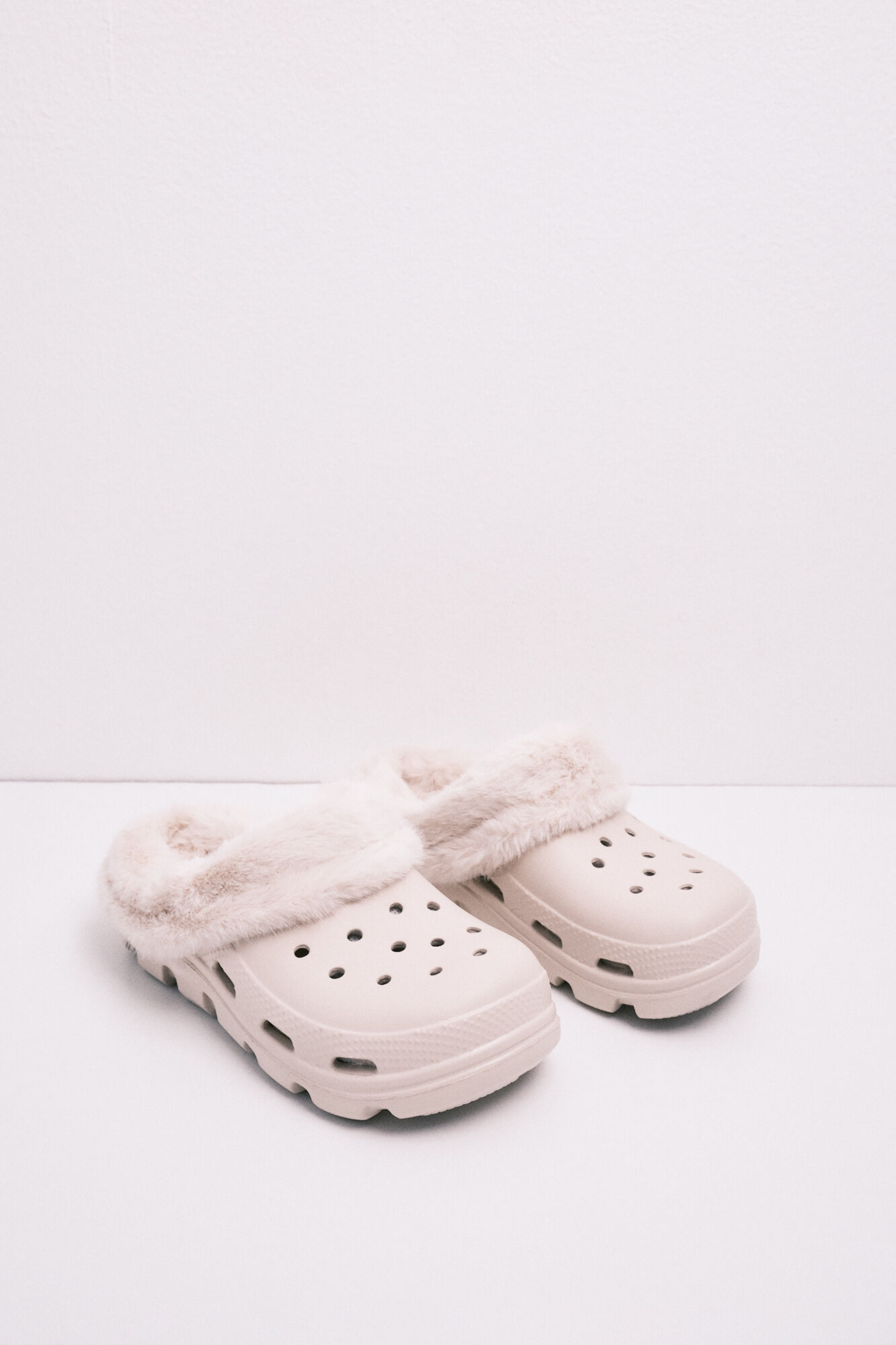 HI&BYE Ecru platform mule slipper