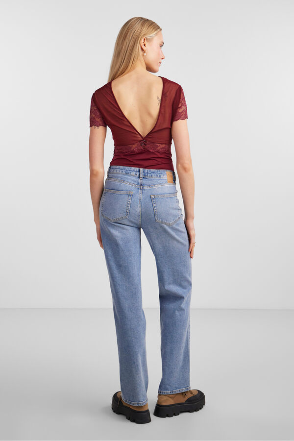 Pieces Lace body Crvena