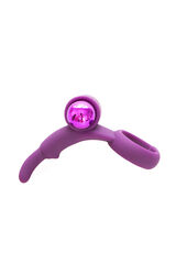 Amantis Conejito doble dedo anillo estimulador morado/lila
