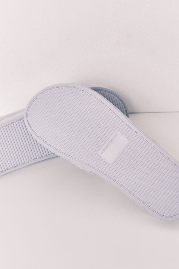 Women'secret Grey and violet slippers green