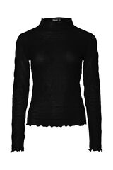 Pieces Top Perkins Manga Larga  negro