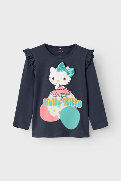 Womensecret Camiseta licencia HELLO KITTY azul