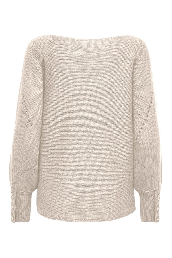 Only Maternity Jersey con manga abullonada maternity beige