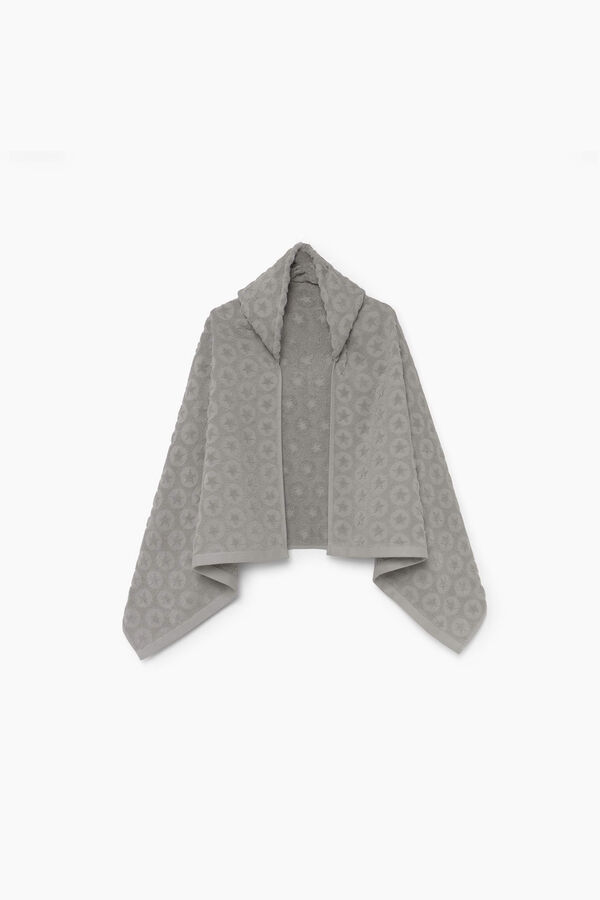 Womensecret Stars hooded towel grey