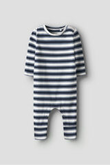 Name it Gestreifter Baby-Pyjama Blau