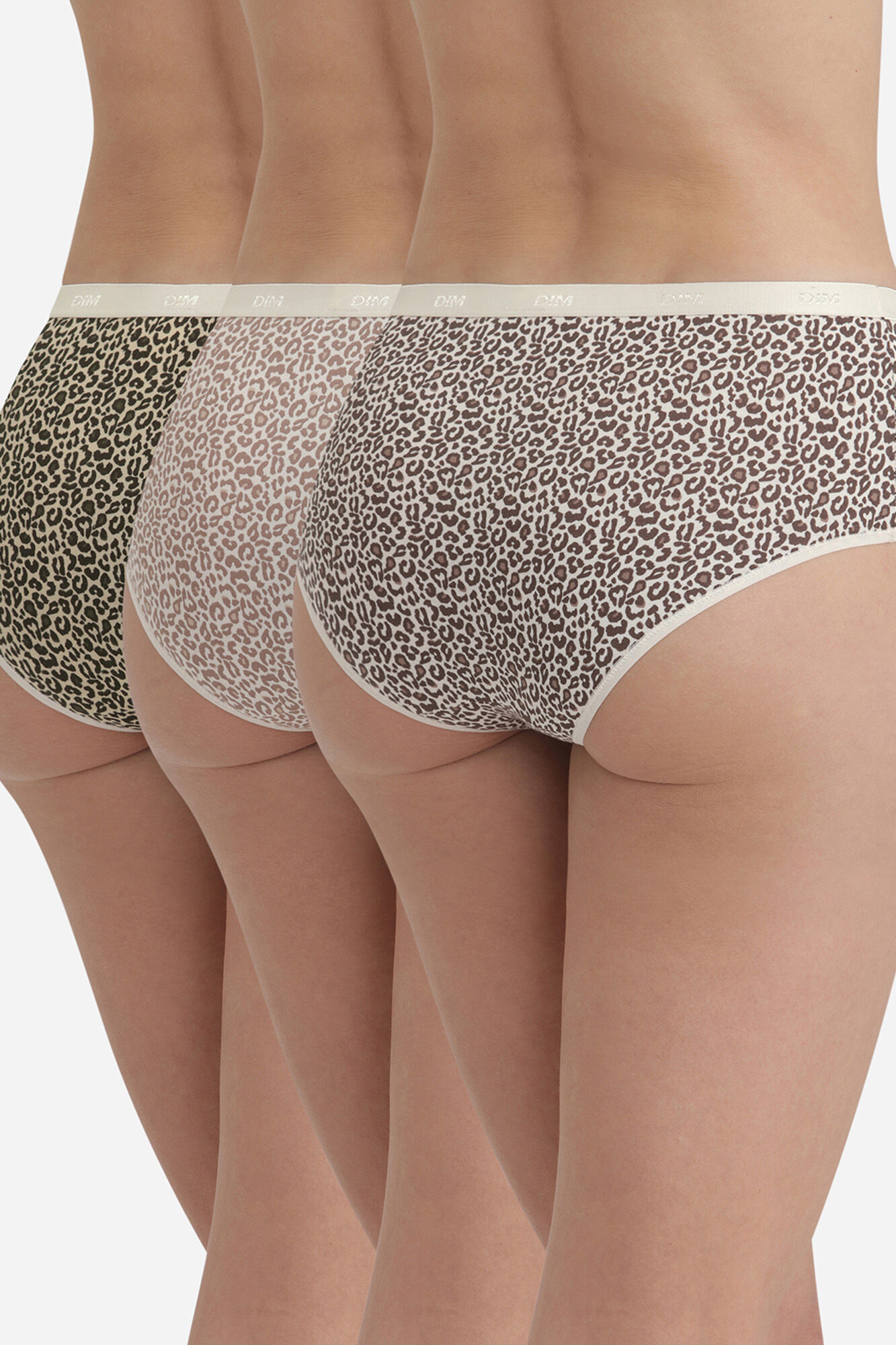 DIM Pack 3 bragas culotte animal print