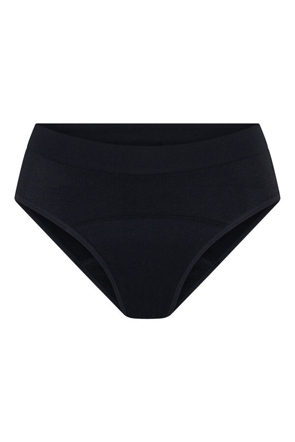 Modibodi Pack 3 Bragas Menstruales Teen Seamless Flujo Abundante Black negro