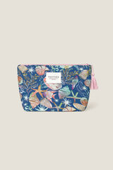 Textura Neceser de playa print marino azul