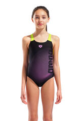 Arena Fato de banho feminino Arena Feel Dim Light Swim Pro Back com forro forro preto