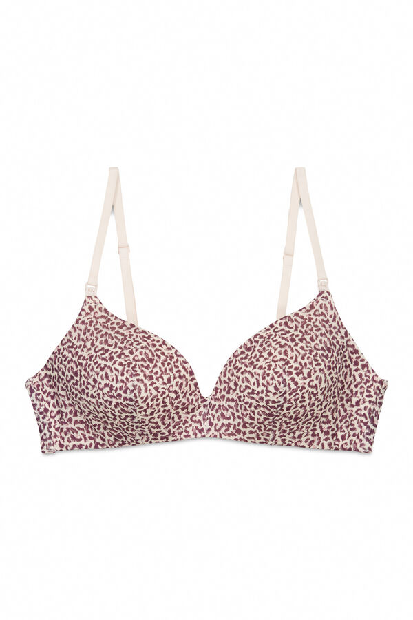 Women'secret Soutien maternity triangular com enchimento estampado LOVELY cru