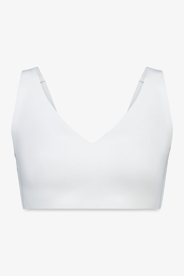 Women'secret White microfibre bra DREAMY PLUS white