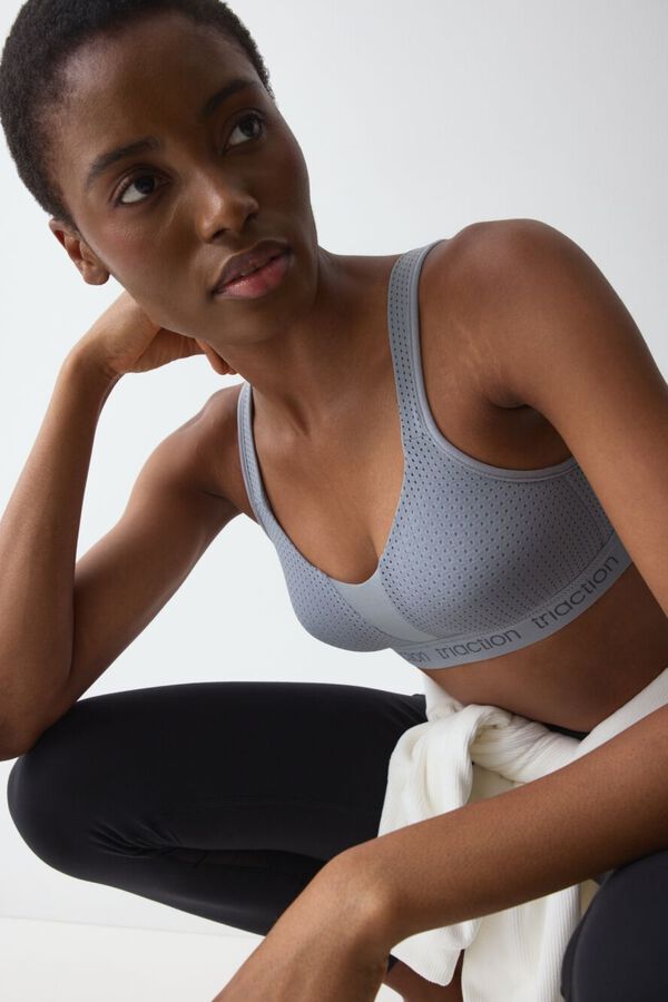 Triumph Triaction Energy Lite N EX bra top grey