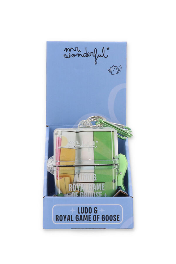 Mr. Wonderful reversible board game Parcheesi and the game of the goose printed