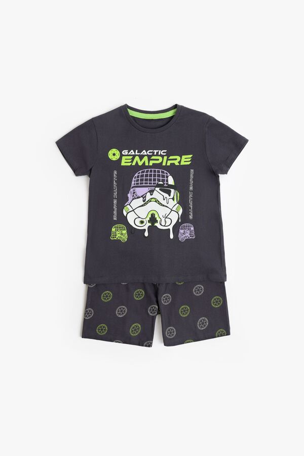 Admas Pijama corto neon Star Wars imperio gris