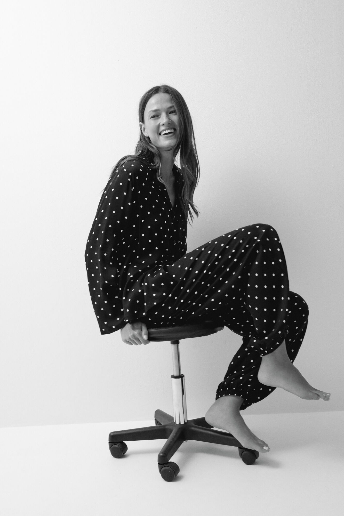 Women'secret Black classic pyjamas polka-dots