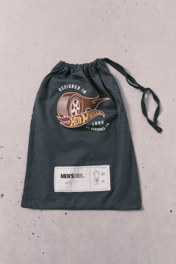 Women'secret Hotwheels cotton short men's pyjamas grey